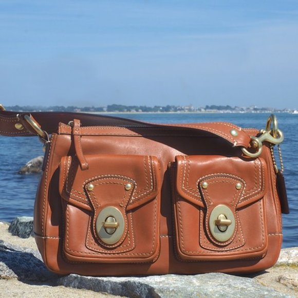 Coach Handbags - Like New, Coach Legacy 65th Anniversary Turnlock Shoulder Bag